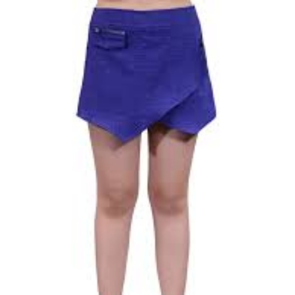 4/$25 Purple Chambre Peaked Zipper Skort - Picture 5 of 6